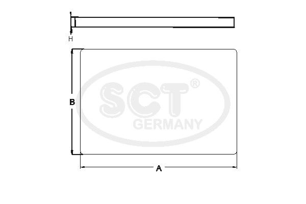 SCT GERMANY Filtrs, Salona telpas gaiss SA 1143